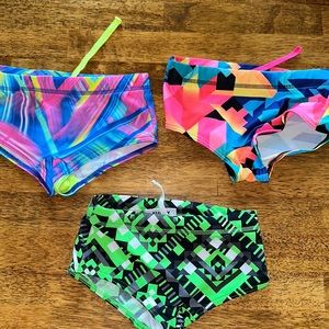 Boys Funky Trunks geometric patterned swim briefs. Size 8. Smoke free home